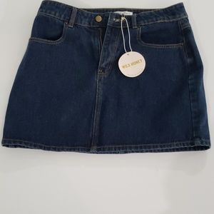 NWT Wild Honey denim skirt